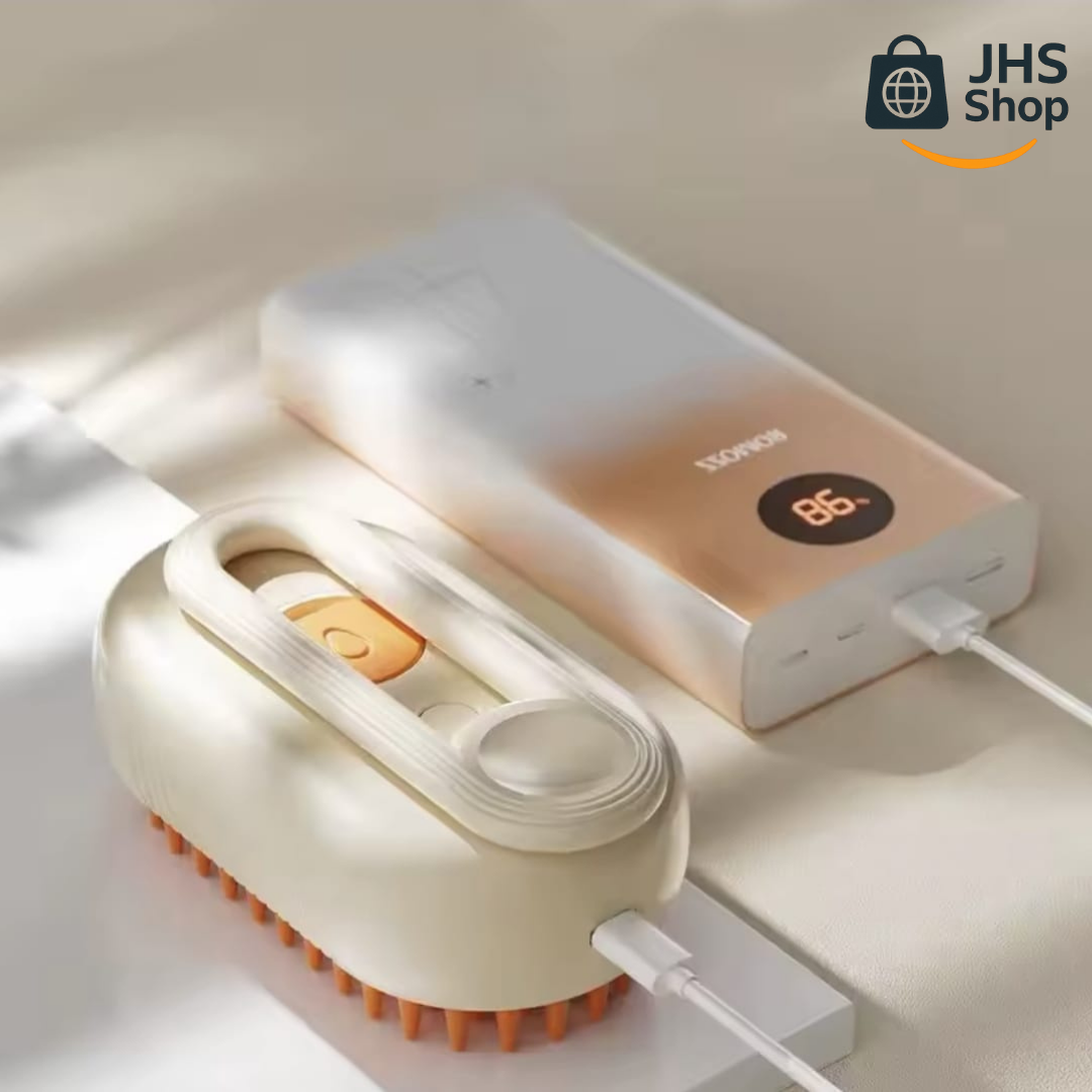 CEPILLO PARA MASCOTAS 3 en 1. 🐶 😺 ¡Cepilla y consiente a tu peludo con un masaje-spa de vapor!