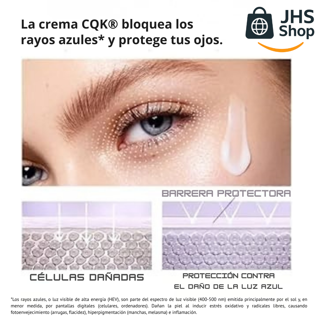 CREMA REAFIRMANTE CQK® PARA EL CONTORNO DE LOS OJOS. 👁️ ✨ 👩🏼 💜 ¡Efecto relleno + Botox-like!