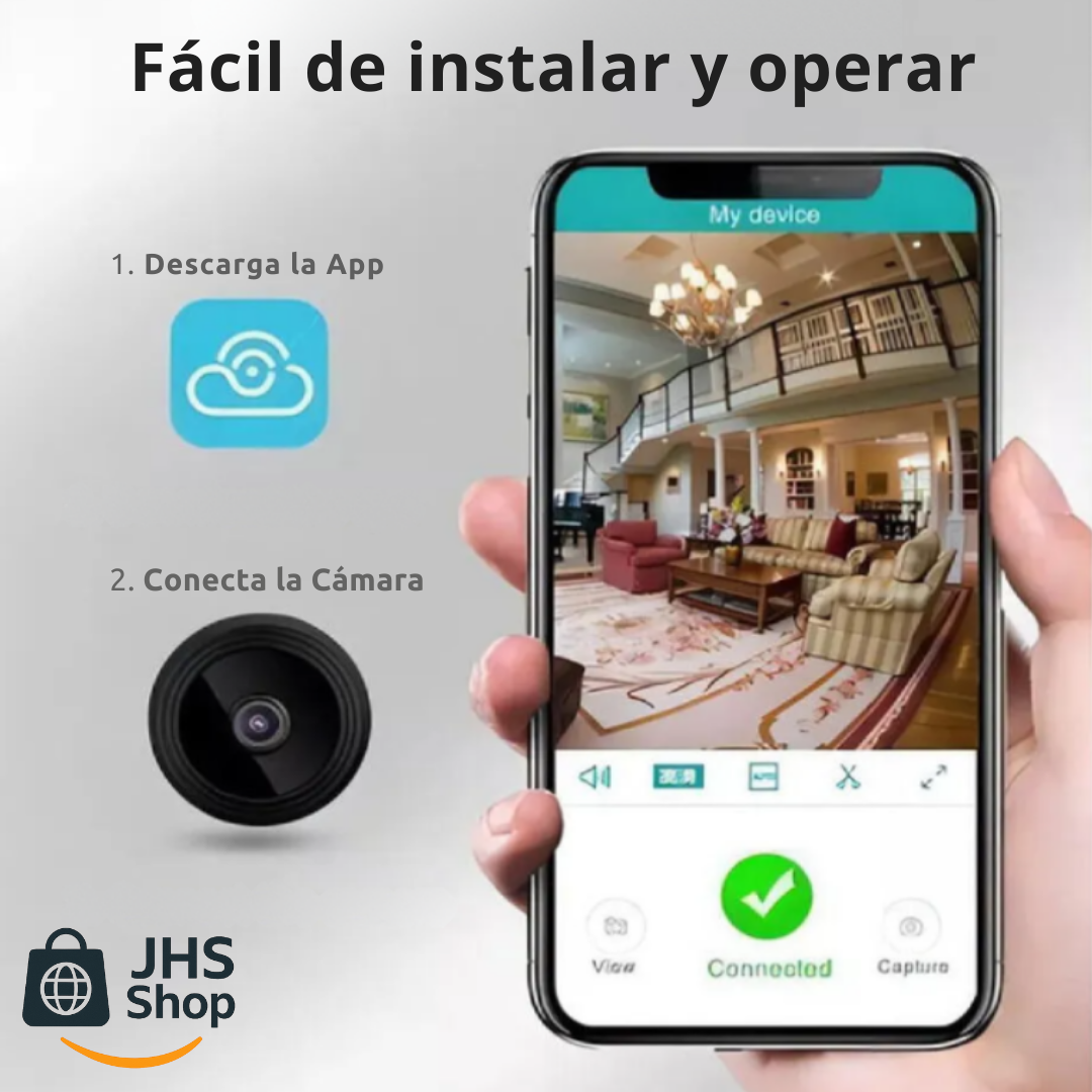 MINI CÁMARA IP WiFi 1080p 📹 🕵🏼 ¡Vigila y monitorea cada movimiento que ocurre en tu casa o lugar de trabajo en tiempo real!