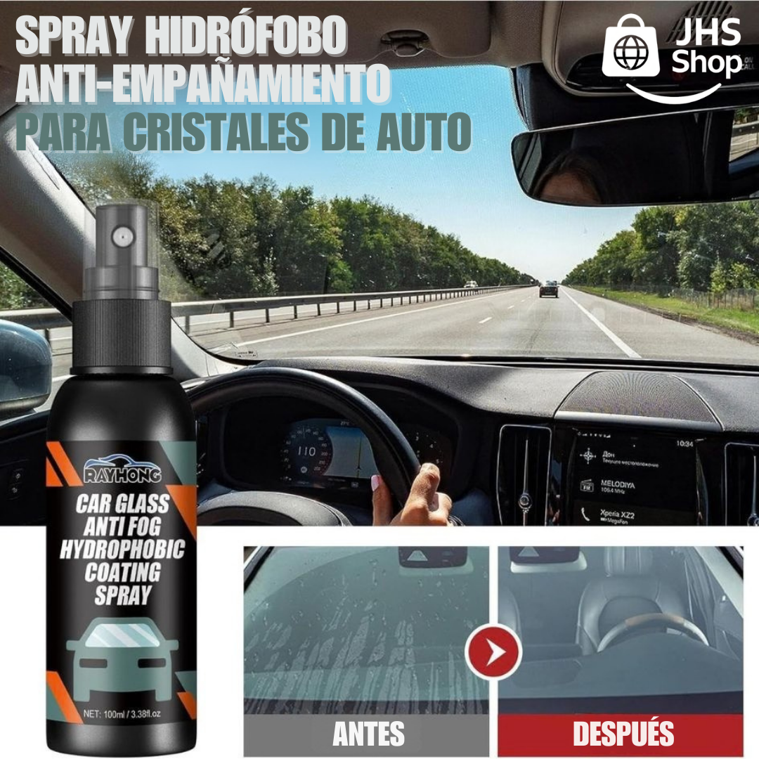 SPRAY ANTI-EMPAÑAMIENTO DE CRISTALES O VIDRIOS DE AUTO. 🚘🪞✨👌🏼 ¡Limpieza y mantenimiento en uno!
