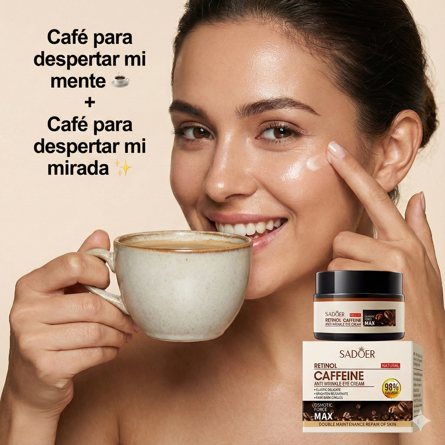 CREMA DE RETINOL Y CAFEÍNA PARA EL CONTORNO DE OJOS