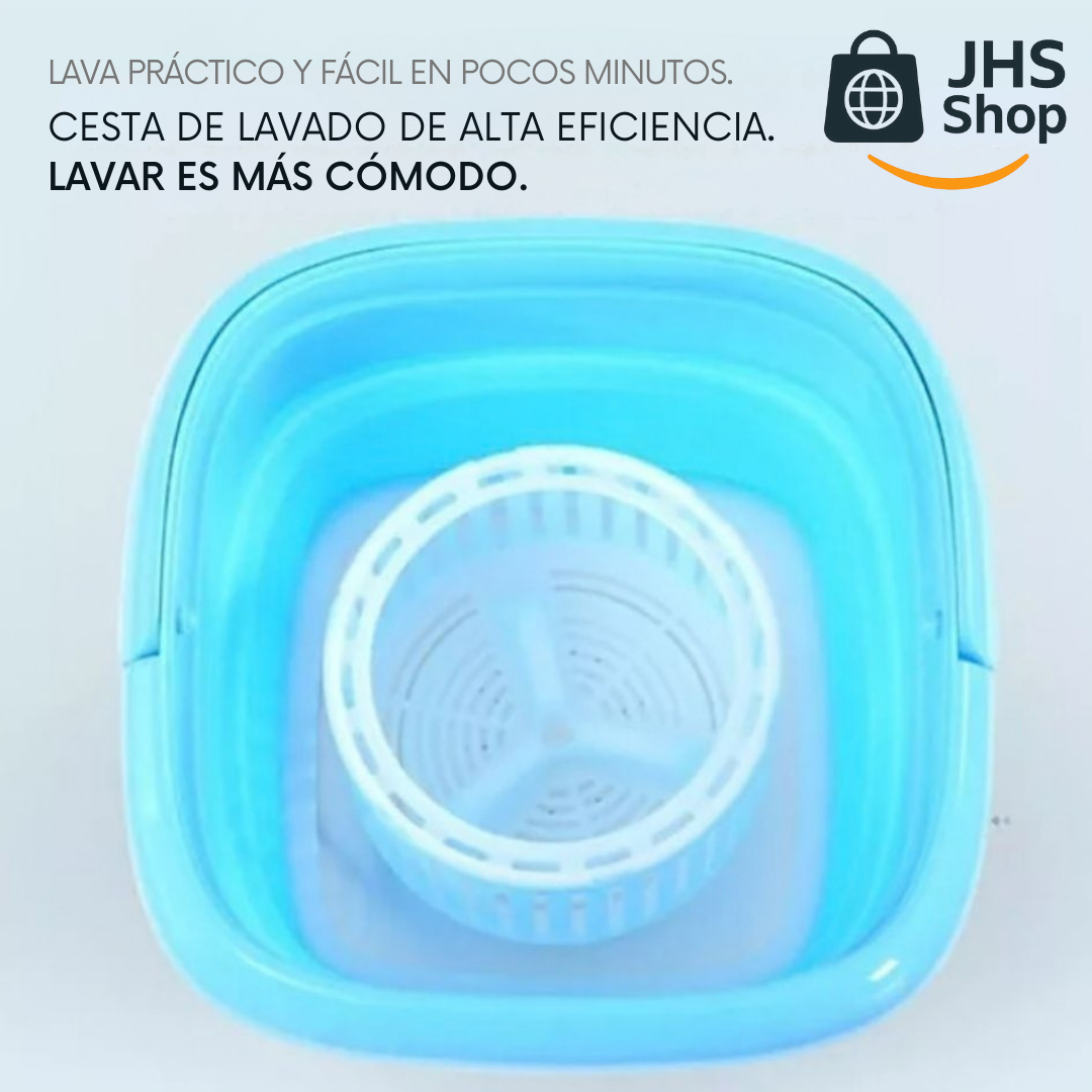 LAVADORA DE ROPA, Plegable y Portátil de 6.7 Litros. 💦👚👕👌🏼 ¡Lava tu ropa de forma práctica y fácil! ¡Ahorra energía y esfuerzo!