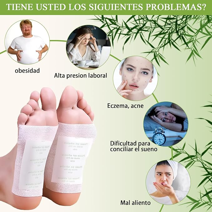 PARCHES DÉTOX PARA PIES KINOKI (50 parches)