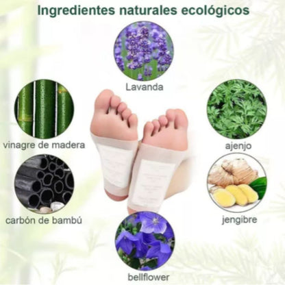 PARCHES DÉTOX PARA PIES KINOKI (50 parches)