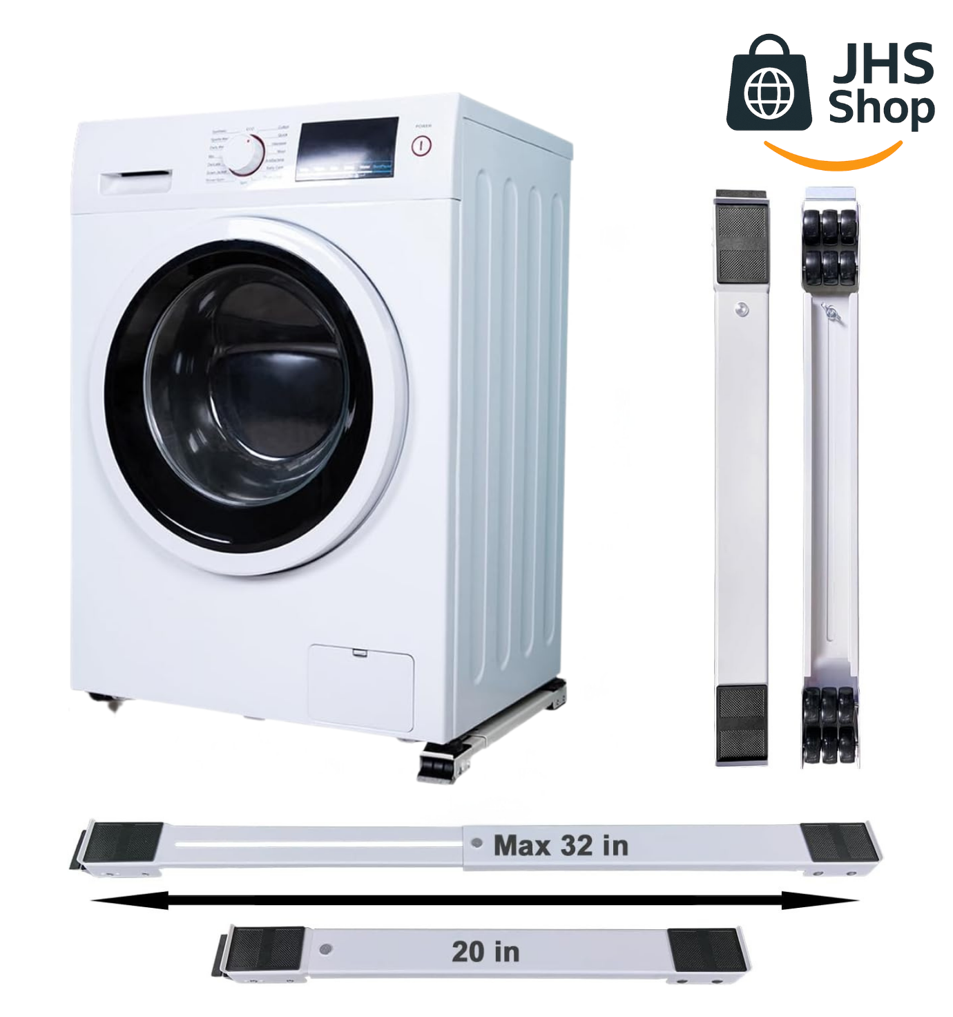 BASE AJUSTABLE FlexiMove.® ¡Mueve tu lavadora, refrigerador o cualquier mueble con facilidad y sin esfuerzo!