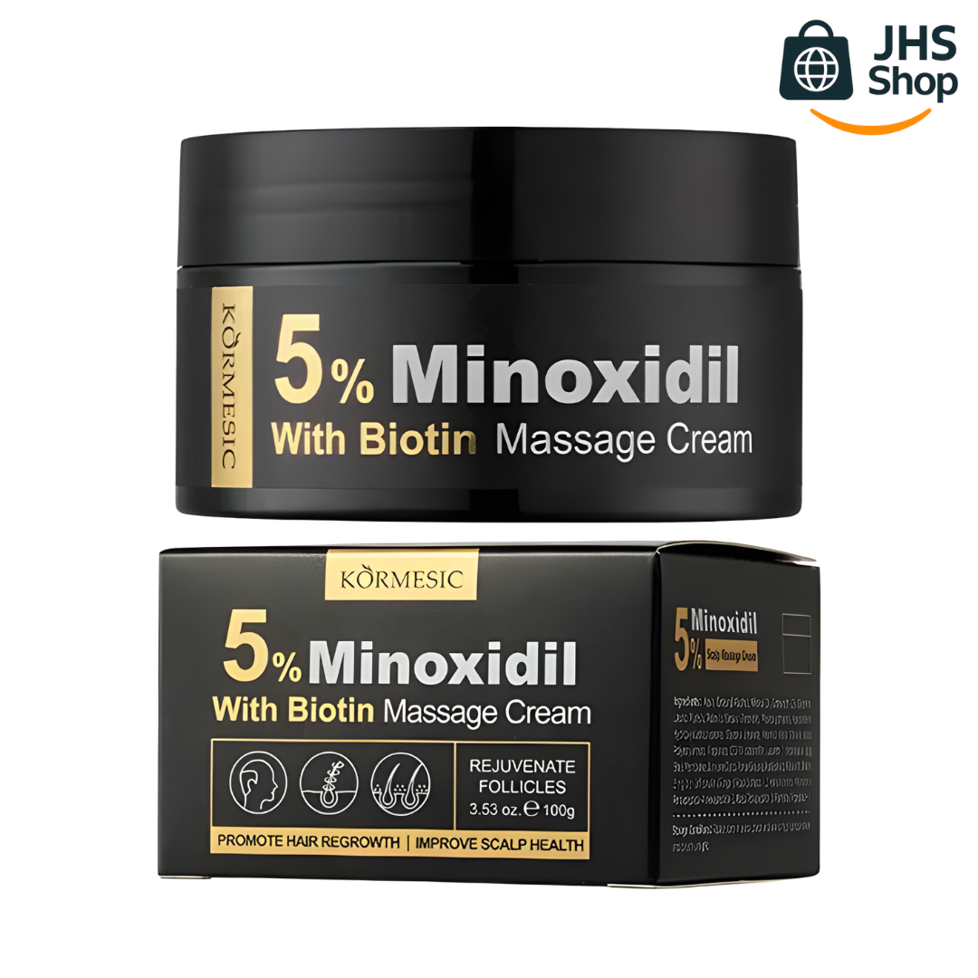 CREMA CAPILAR DE MINOXIDIL CON BIOTINA. 🍋✨🧔🏻 ¡Ideal para quienes desean tener una barba y cabello más densos!
