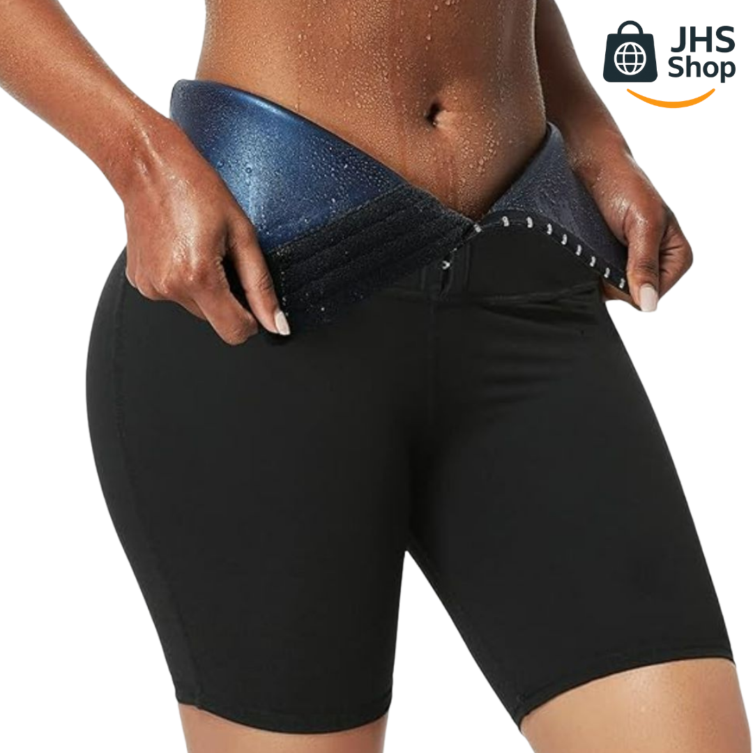SHORT FAJA SAUNA REDUCTORA PARA MUJER. 👩🏻 🩳🔥 ¡Shorts térmicos con efecto sauna para adelgazar y moldear la cintura!