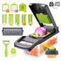 CORTADOR MULTIFUNCIONAL DE COCINA 12 en 1. 🥬 🥗 🥒 💚 👩🏻‍🍳 ¡Cocina y prepara tus platillos favoritos de forma más fácil y rápida!