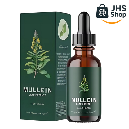 GOTAS DE MULLEIN (GORDOLOBO) 🌿 + CLOROFILA 🟢 para la salud respiratoria y pulmonar. ¡Limpia tus pulmones y respira mejor! 🫁 🩺