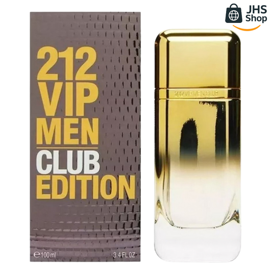 PERFUME 212 VIP Men Club Edition (Réplica). 🪵🟡🧔🏻🎩 ¡Descubre la esencia irresistible de la exclusividad y la seducción!
