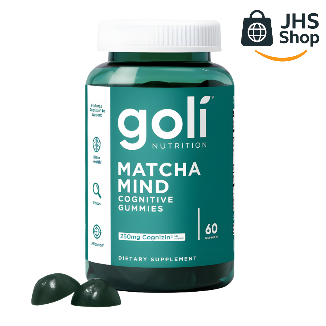 Suplemento Goli® Matcha Mind (60 gomas). 🟢 🌿 🧠 ¡Mejora tu enfoque, atención y salud cerebral!