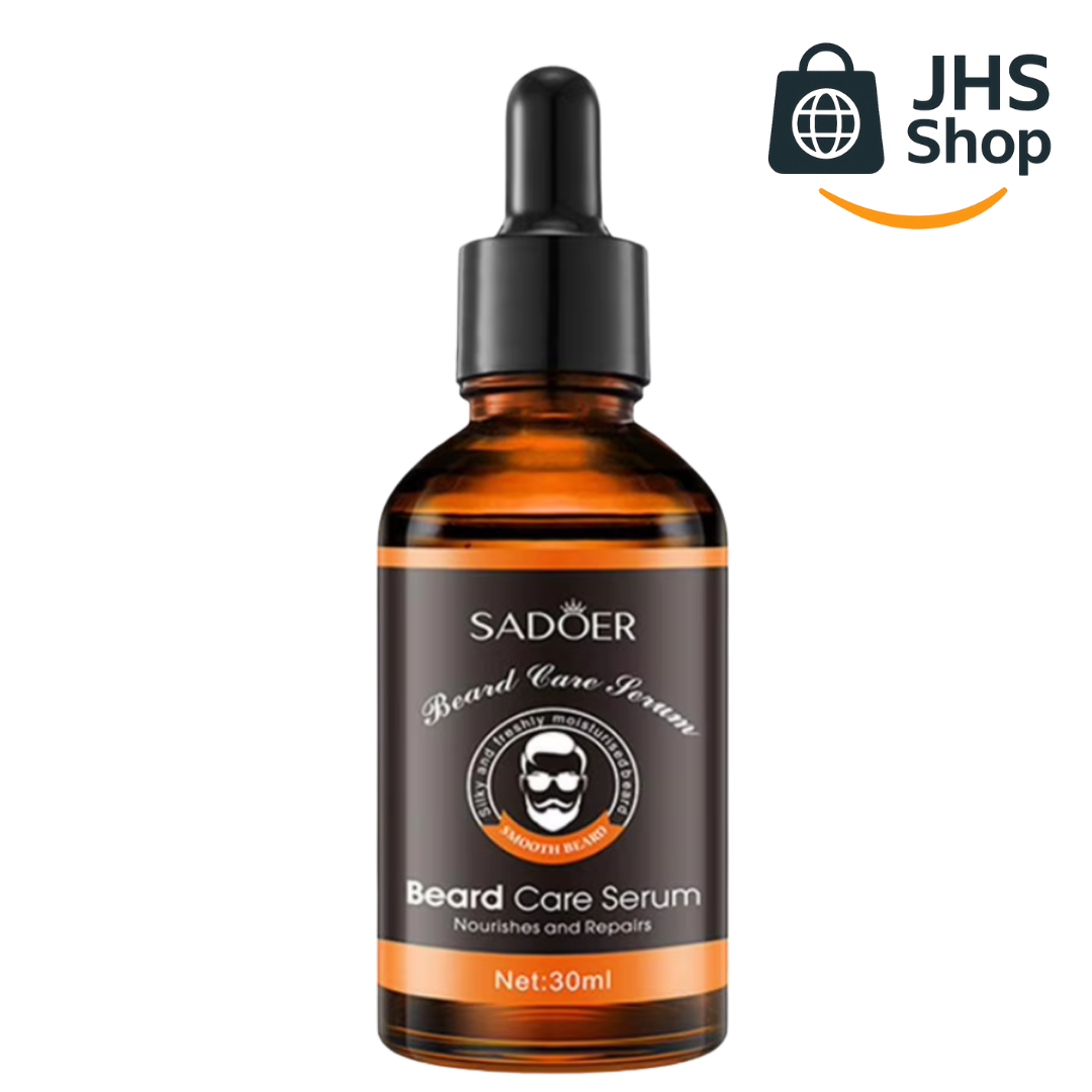 SÉRUM PARA BARBA Y BIGOTE Sadoer®. ¡Suaviza, nutre y estimula el crecimiento de barba, bigote y vello!