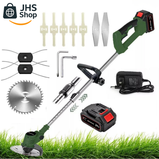 DESBROZADORA, DESMALEZADORA, PODADORA ELÉCTRICA, INALÁMBRICA Y RECARGABLE. 🌿🌿🏡 🌱🌱 ¡Poda tu jardín o terreno de forma fácil y rápida!