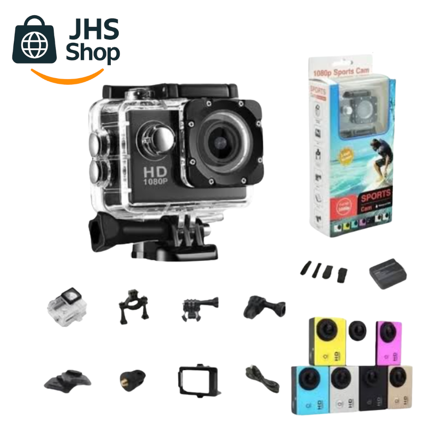 CÁMARA tipo GO PRO® FULL HD 1080p. ¡Captura imágenes impresionantes con resolución tipo 4K!
