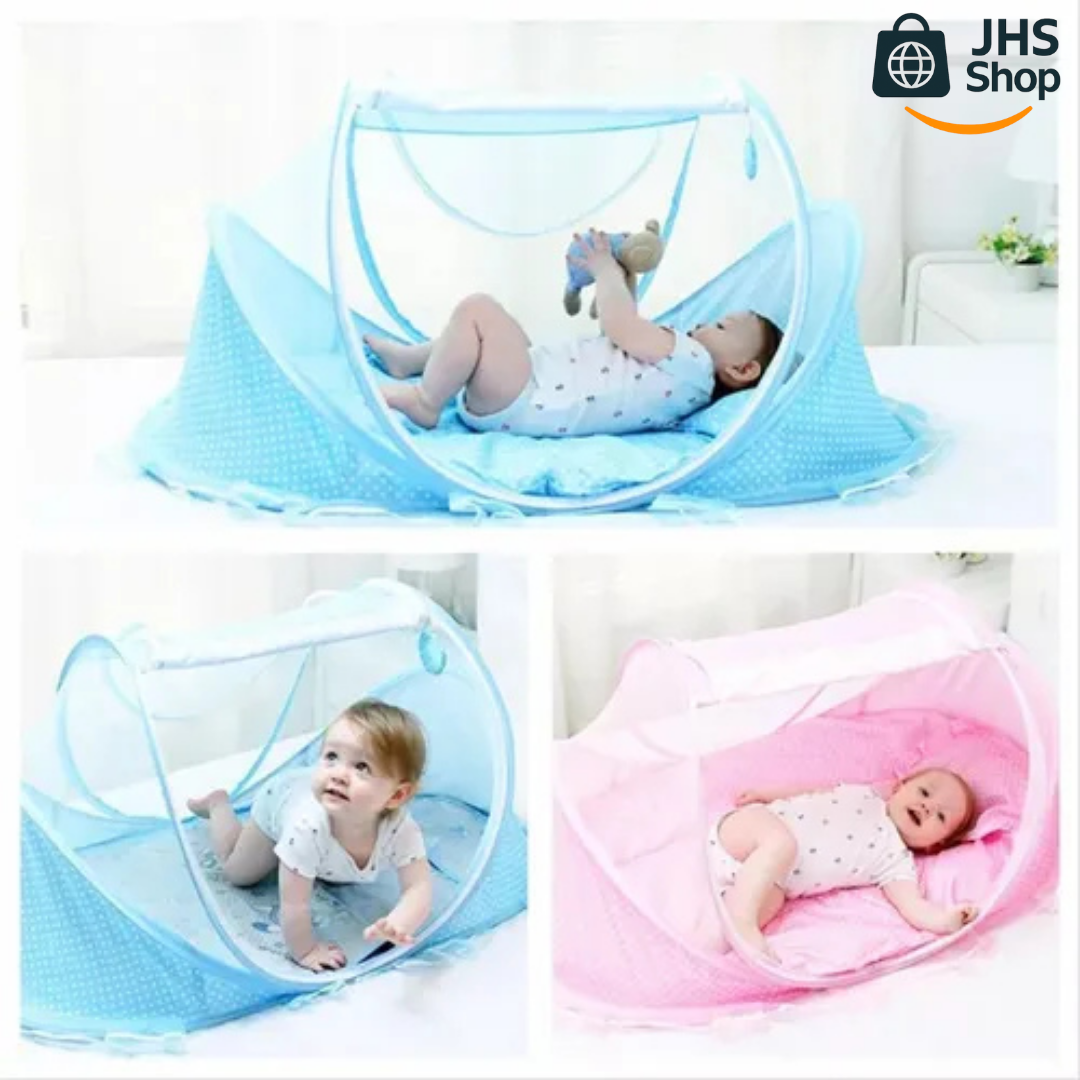 CUNA MOISÉS PLEGABLE PARA BEBÉ A PRUEBA DE MOSQUITOS. 🚼👶🏻🌟💖 ¡Fácil de usar, conveniente y práctica, protege a tu bebé para que duerma bien!