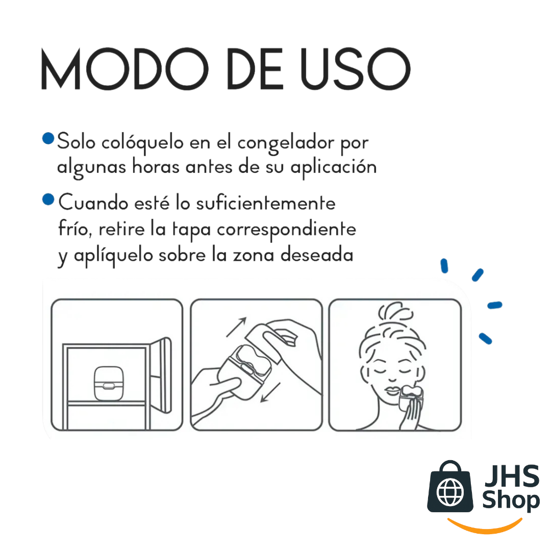 MASAJEADOR FACIAL Y CORPORAL 2 RODILLOS. ¡Desinflama, refresca y tonifica tu piel!