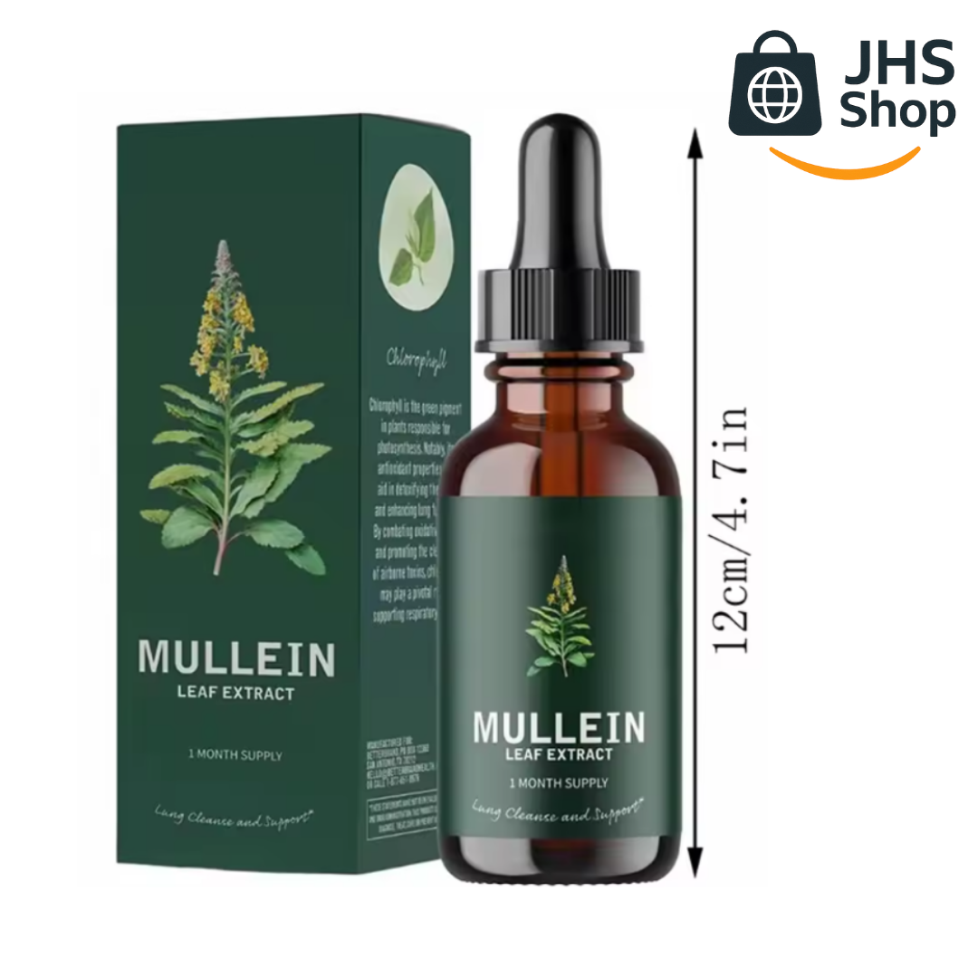 GOTAS DE MULLEIN (GORDOLOBO) 🌿 + CLOROFILA 🟢 para la salud respiratoria y pulmonar. ¡Limpia tus pulmones y respira mejor! 🫁 🩺