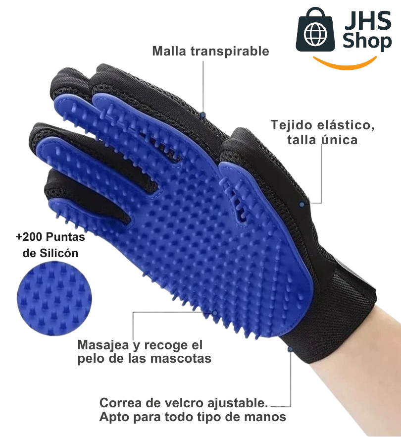GUANTES QUITA PELO PARA MASCOTAS 🐶😺