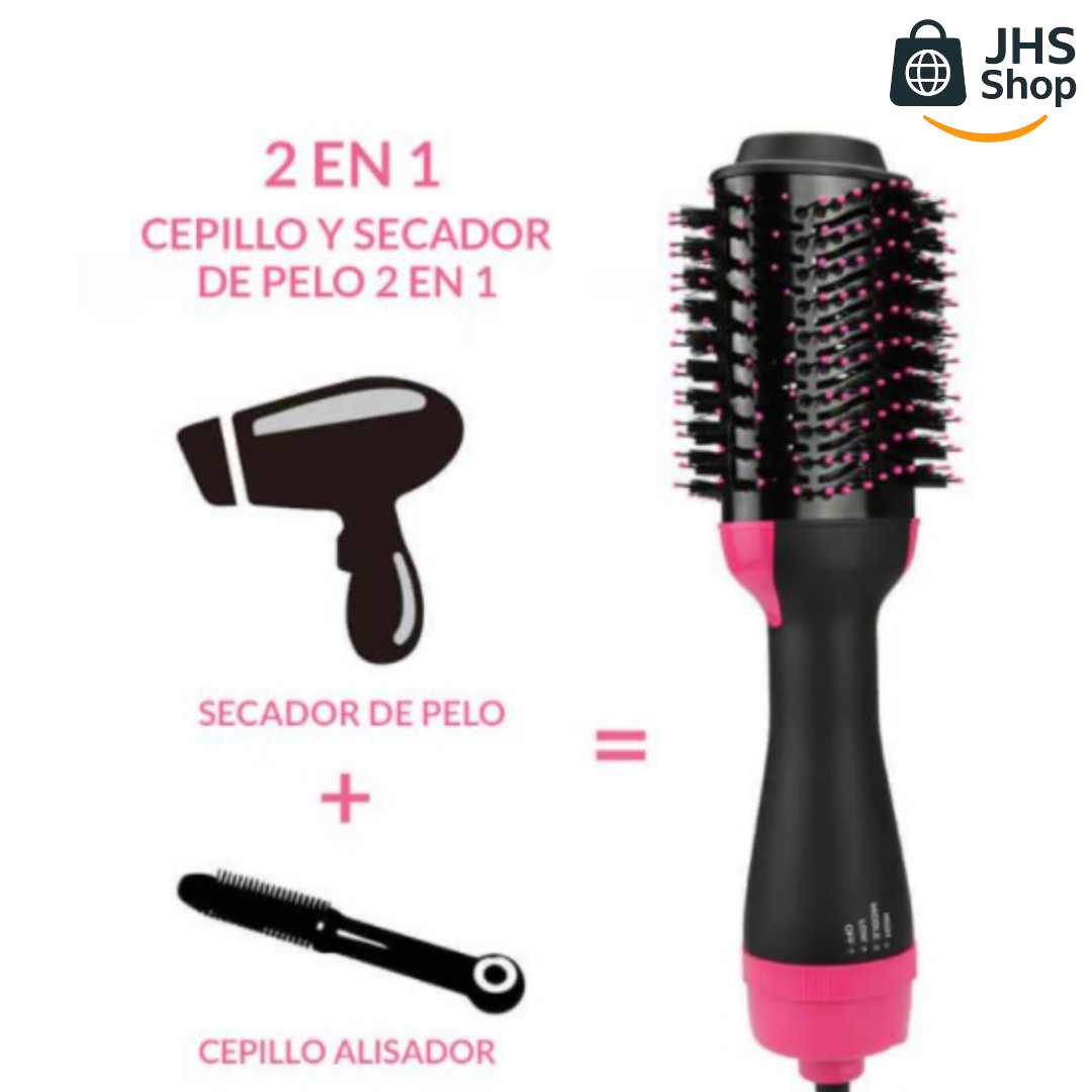 CEPILLO SECADOR Y VOLUMINIZADOR One-Step, 2 en 1. 💕 👩🏻‍🦱 ¡Da a tu cabello un aspecto sedoso, natural y brillante! ✨👌🏼