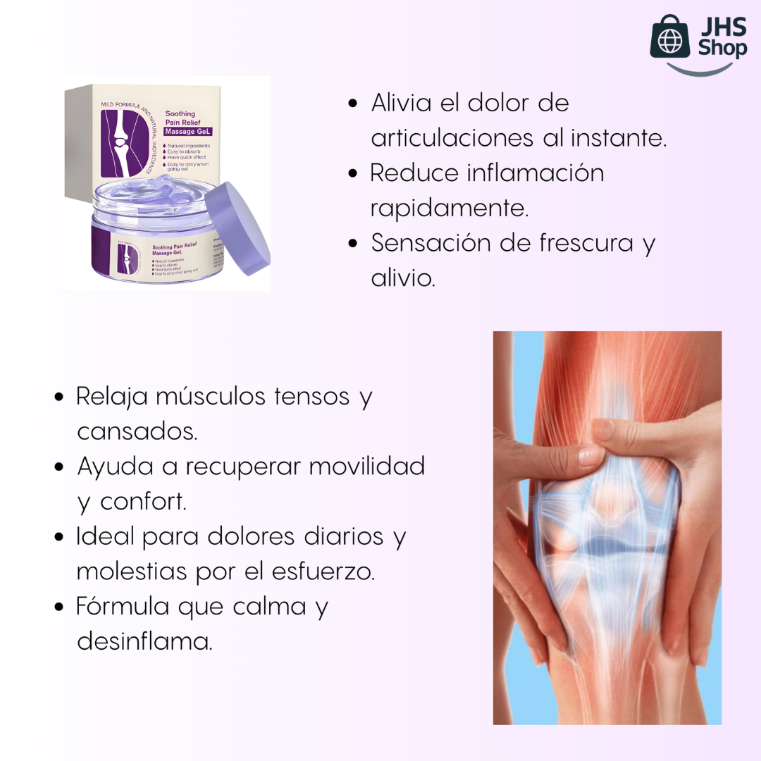 GEL MORADO PARA MASAJE TERAPÉUTICO QUE QUITA EL DOLOR. 💜🦵🏼✅ ¡Alivia el dolor muscular y de articulaciones con esta poderosa fórmula natural!