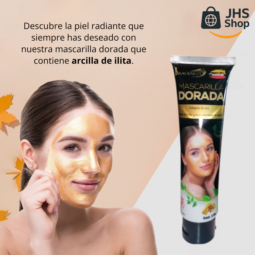 MASCARILLA FACIAL DORADA Imagencit®. 🥇 👩🏻💛✨ ¡Hidratación y nutrición intensiva!