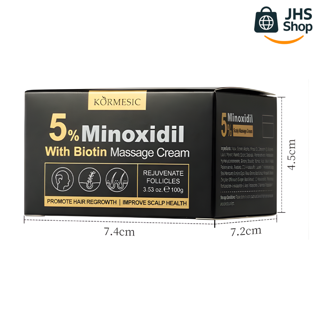 CREMA CAPILAR DE MINOXIDIL CON BIOTINA. 🍋✨🧔🏻 ¡Ideal para quienes desean tener una barba y cabello más densos!