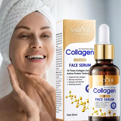 SÉRUM COLÁGENO HIDRATANTE ANTIEDAD para lucir tu piel ¡más suave, tersa y joven!
