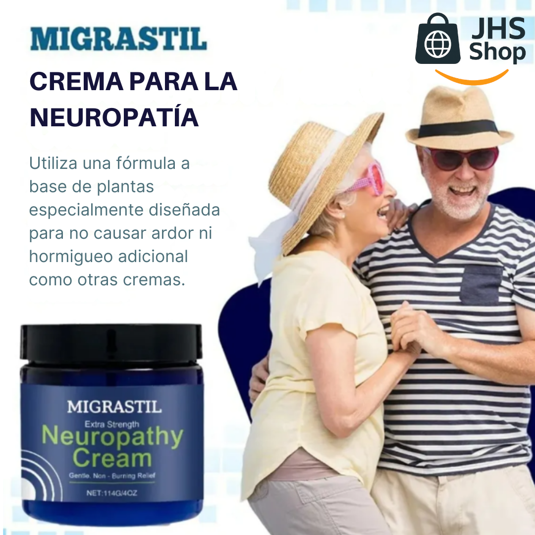 CREMA MIGRASTIL® PARA LA NEUROPATÍA Y EL PACIENTE DIABÉTICO.🦵🏼🦶🏼✅ ¡Alivia el dolor en el cuerpo y las molestias en el sistema nervioso provocadas por la neuropatía!