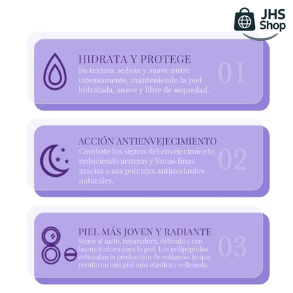 CREMA Bioaqua® DE EXTRACTO DE PERILLA, HIDRATANTE ANTI-ENVEJECIMIENTO. 🧴🌿👩🏻💜✨ ¡Nutre y repara tu piel!