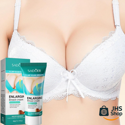 CREMA Sadoer® PARA AGRANDAR EL BUSTO. ¡Con su extracto de coco, hidrata y favorece el crecimiento del busto de forma natural!