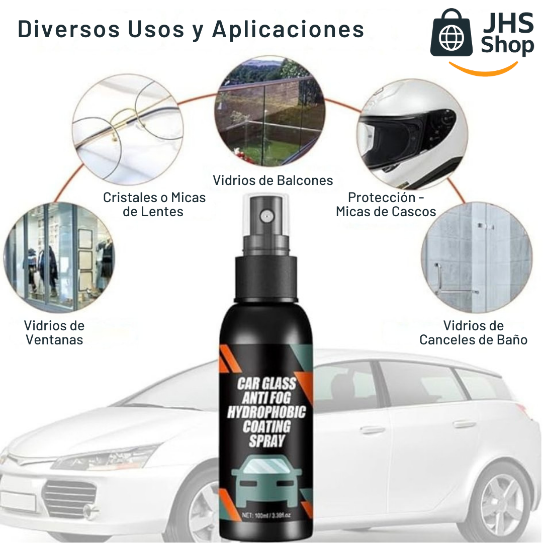 SPRAY ANTI-EMPAÑAMIENTO DE CRISTALES O VIDRIOS DE AUTO. 🚘🪞✨👌🏼 ¡Limpieza y mantenimiento en uno!
