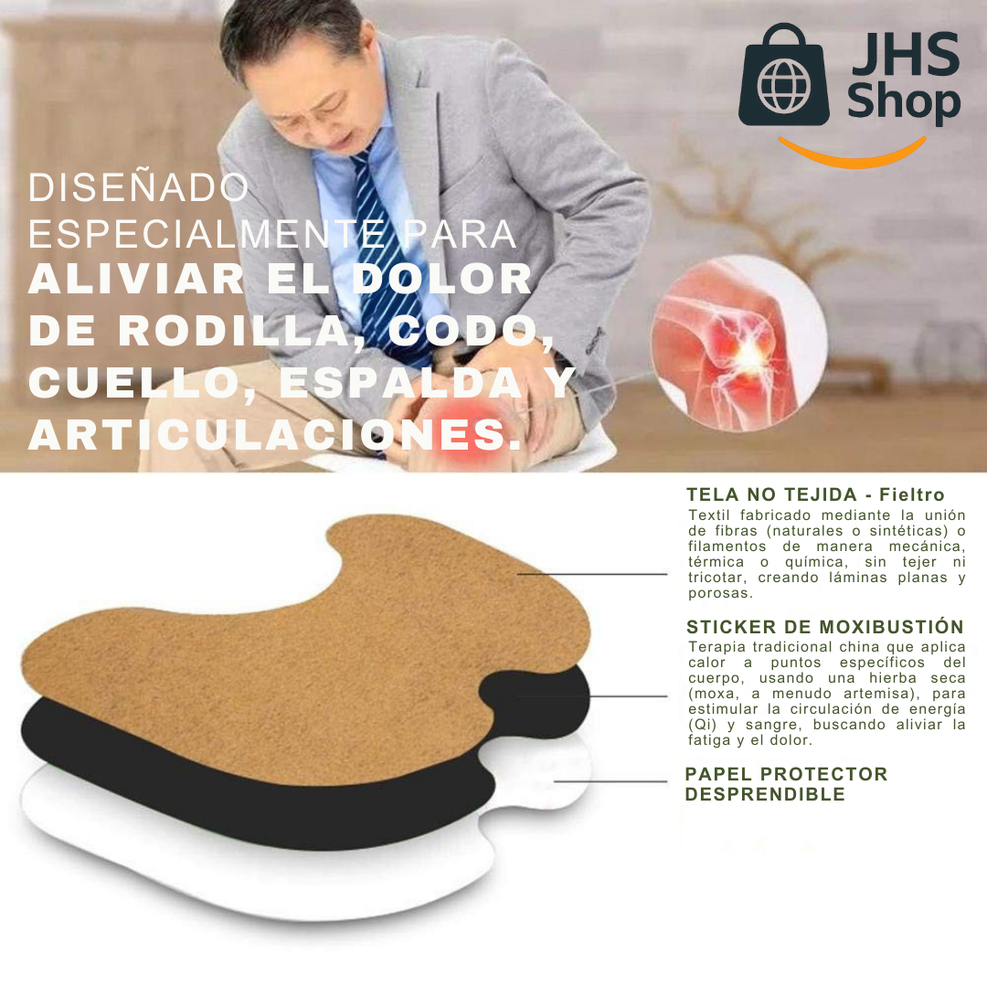 PARCHES PARA RODILLA (30 piezas). ¡Alivia el dolor muscular y de las articulaciones! 🦵🏼