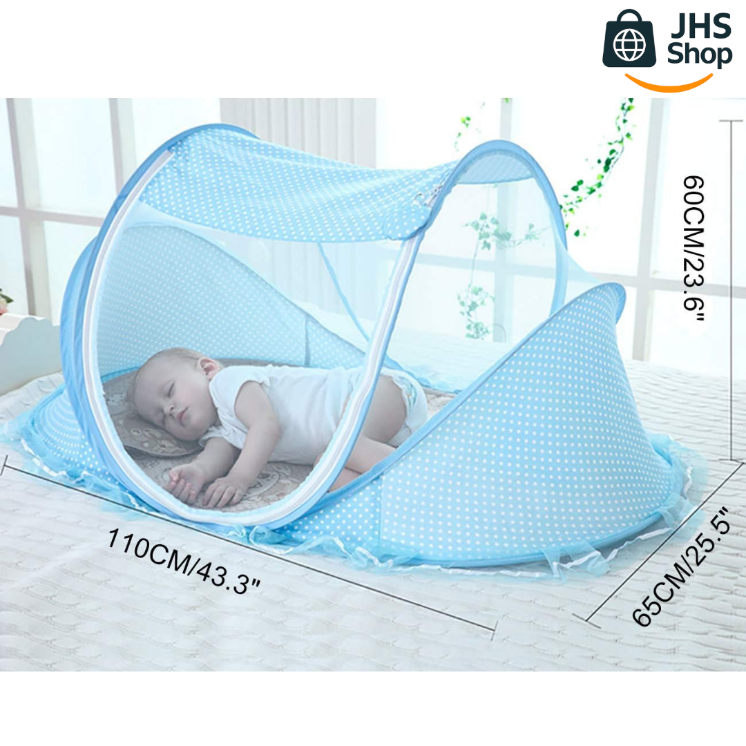 CUNA MOISÉS PLEGABLE PARA BEBÉ A PRUEBA DE MOSQUITOS. 🚼👶🏻🌟💖 ¡Fácil de usar, conveniente y práctica, protege a tu bebé para que duerma bien!