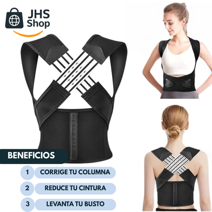 CORRECTOR DE POSTURA AJUSTABLE Posturex.® ¡Alinea tu postura, mejora tu presencia y tu salud!