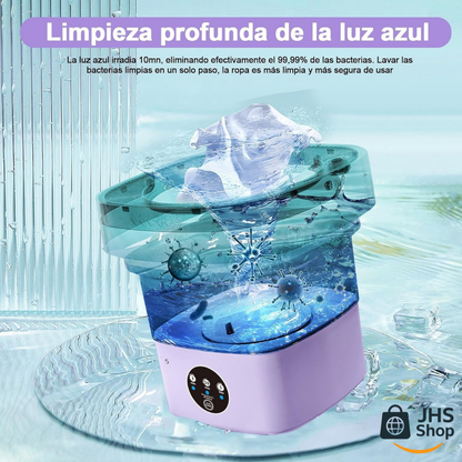 LAVADORA DE ROPA, Plegable y Portátil de 6.7 Litros. 💦👚👕👌🏼 ¡Lava tu ropa de forma práctica y fácil! ¡Ahorra energía y esfuerzo!