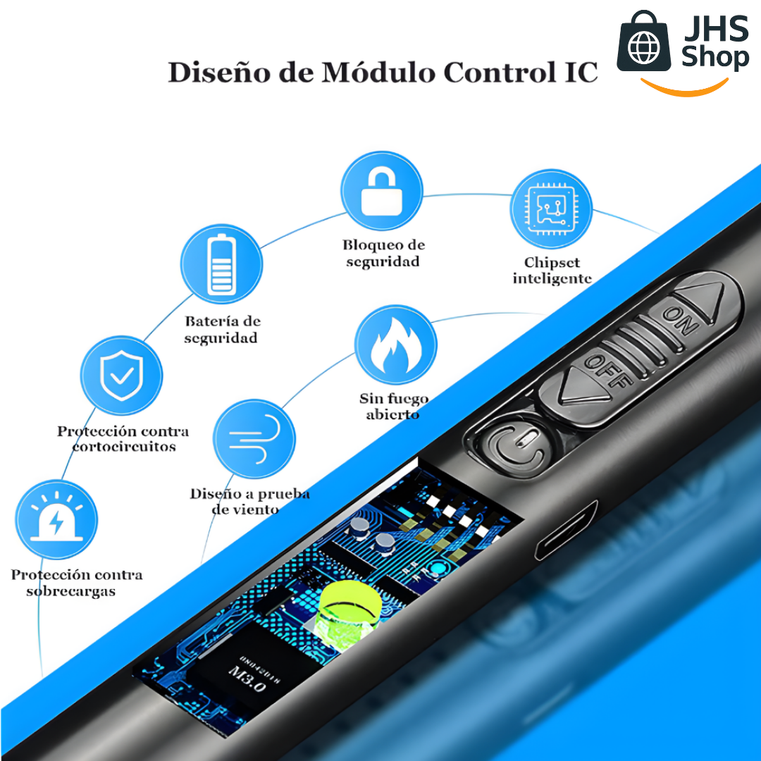 ENCENDEDOR ELECTRÓNICO DE COCINA. Recargable USB. 🔥 💥 ¡Enciende tu estufa de gas, velas del pastel y fogatas de forma práctica y sencilla!
