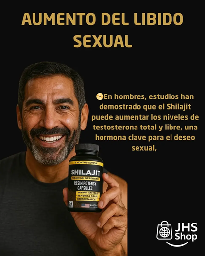 SHILAJIT™ SUPLEMENTO 100% PURO DEL HIMALAYA (60 cápsulas). ¡La resina del Himalaya que te da fuerza, aumenta tu energía y vitalidad!