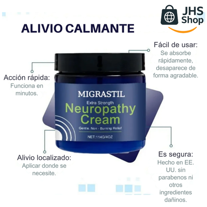 CREMA MIGRASTIL® PARA LA NEUROPATÍA Y EL PACIENTE DIABÉTICO.🦵🏼🦶🏼✅ ¡Alivia el dolor en el cuerpo y las molestias en el sistema nervioso provocadas por la neuropatía!