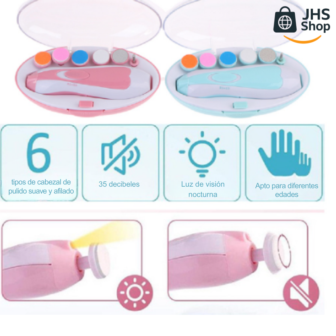 LIMA PARA BEBÉS. Kit de cuidado de uñas para bebé y mamá. ¡Todo en uno!