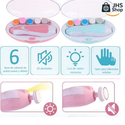 LIMA PARA BEBÉS. Kit de cuidado de uñas para bebé y mamá. ¡Todo en uno!