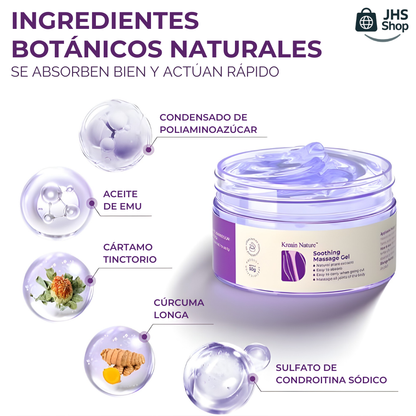 GEL MORADO PARA MASAJE TERAPÉUTICO QUE QUITA EL DOLOR. 💜🦵🏼✅ ¡Alivia el dolor muscular y de articulaciones con esta poderosa fórmula natural!