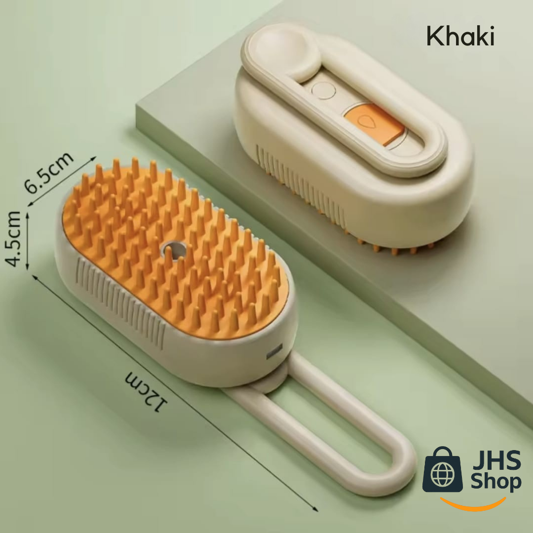 CEPILLO PARA MASCOTAS 3 en 1. 🐶 😺 ¡Cepilla y consiente a tu peludo con un masaje-spa de vapor!
