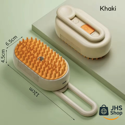 CEPILLO PARA MASCOTAS 3 en 1. 🐶 😺 ¡Cepilla y consiente a tu peludo con un masaje-spa de vapor!