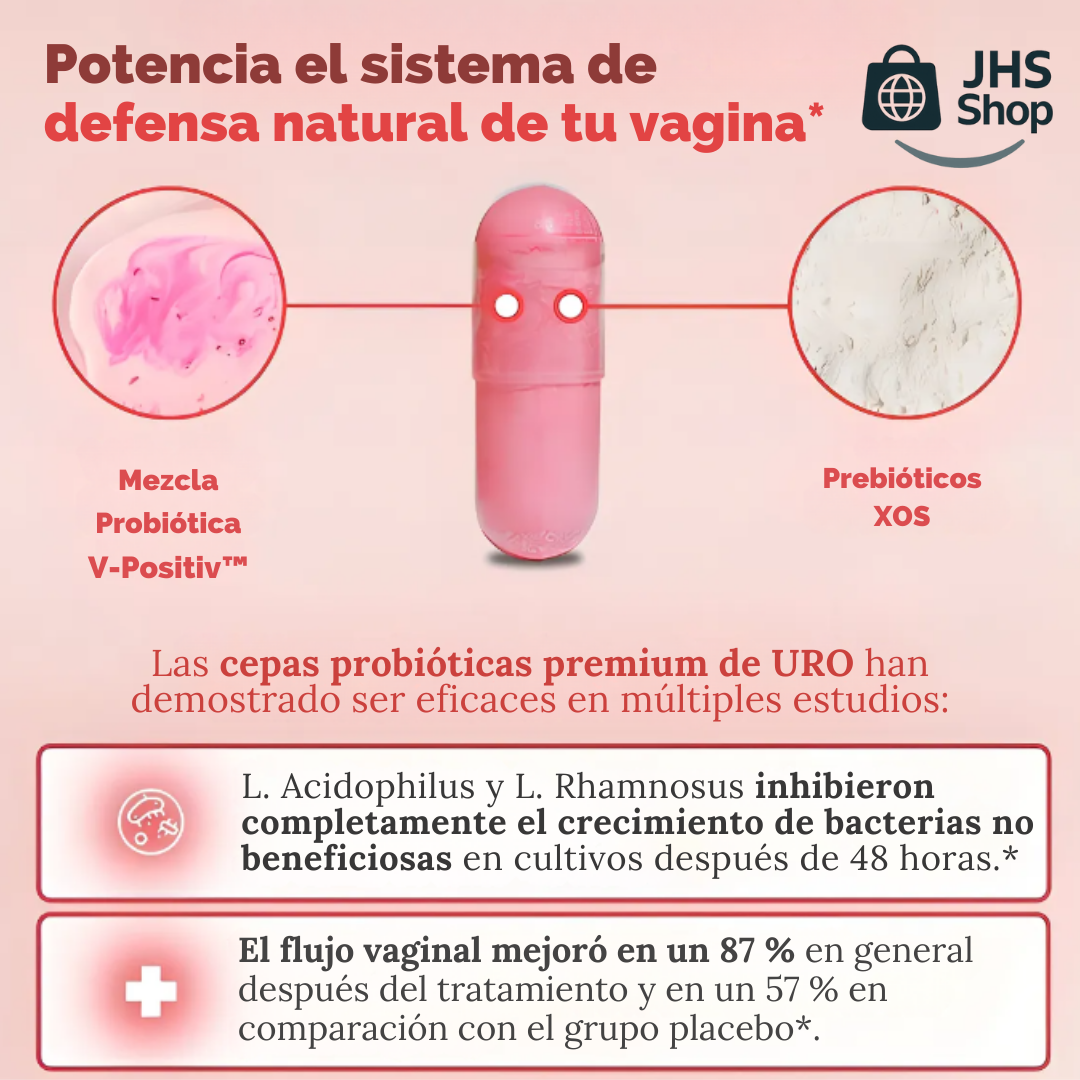 URO PROBIÓTICOS VAGINALES (60 Cápsulas). ¡Promueve y fortalece la salud de la mujer! 💖