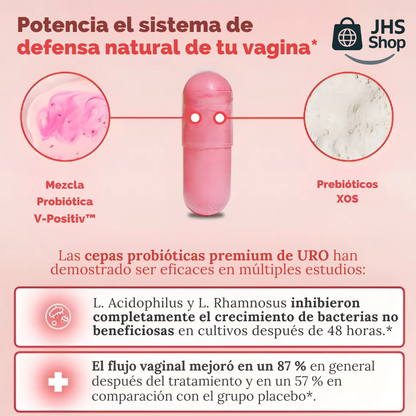 URO PROBIÓTICOS VAGINALES (60 Cápsulas). ¡Promueve y fortalece la salud de la mujer! 💖