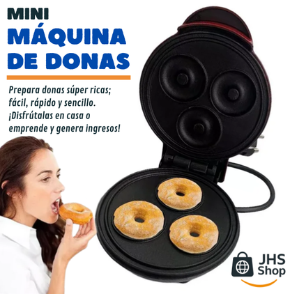 MINI MÁQUINA DE DONAS. Prepara ricas donas, ¡fácil, rápido y sencillo!
