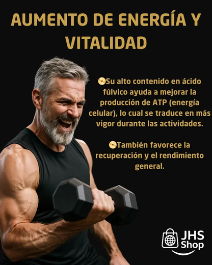 SHILAJIT™ SUPLEMENTO 100% PURO DEL HIMALAYA (60 cápsulas). ¡La resina del Himalaya que te da fuerza, aumenta tu energía y vitalidad!