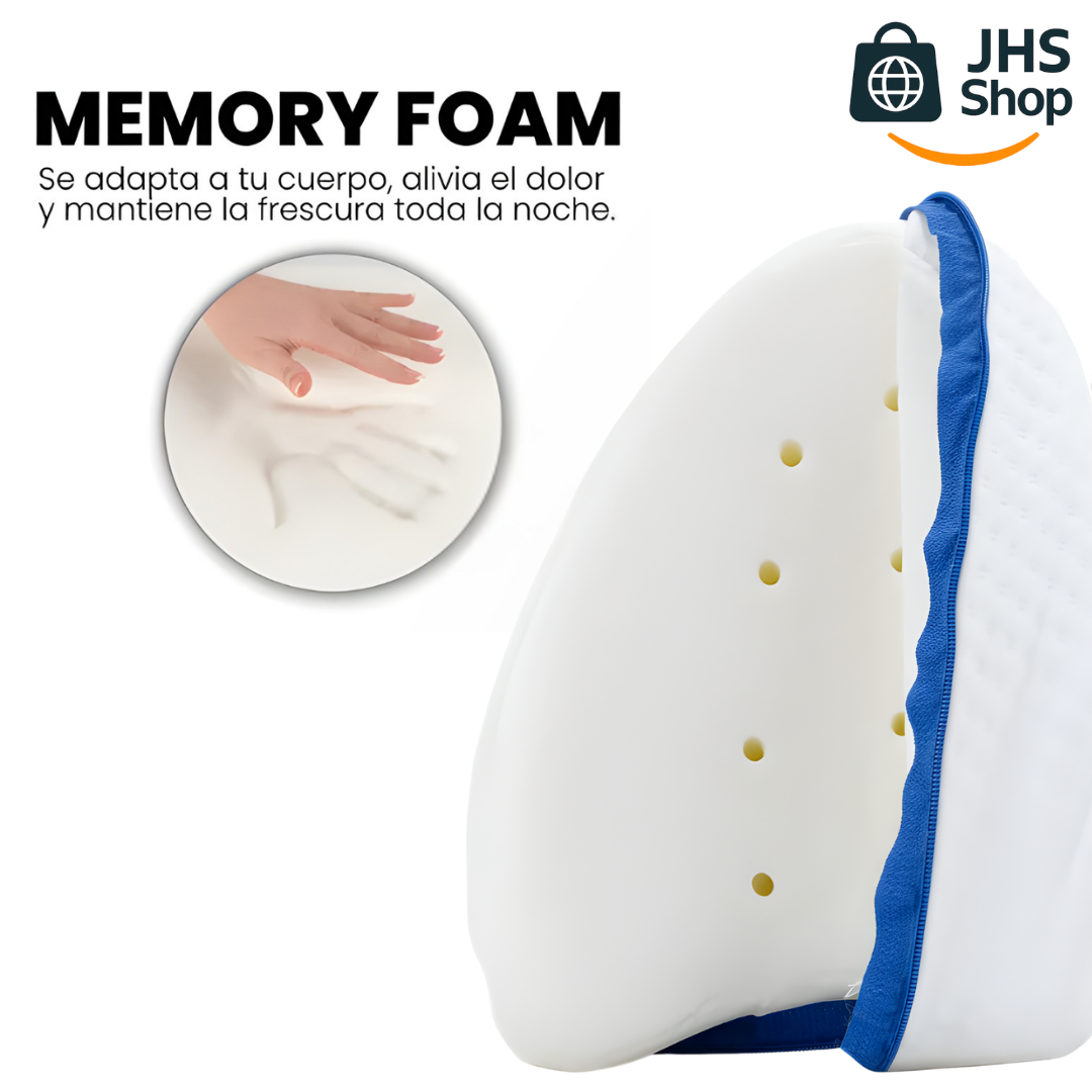 ALMOHADA ORTOPÉDICA PARA PIERNAS Y RODILLAS. 🦵🏽🛌💙👌🏽 ¡Alinea la columna y alivia el dolor en rodillas y cadera!