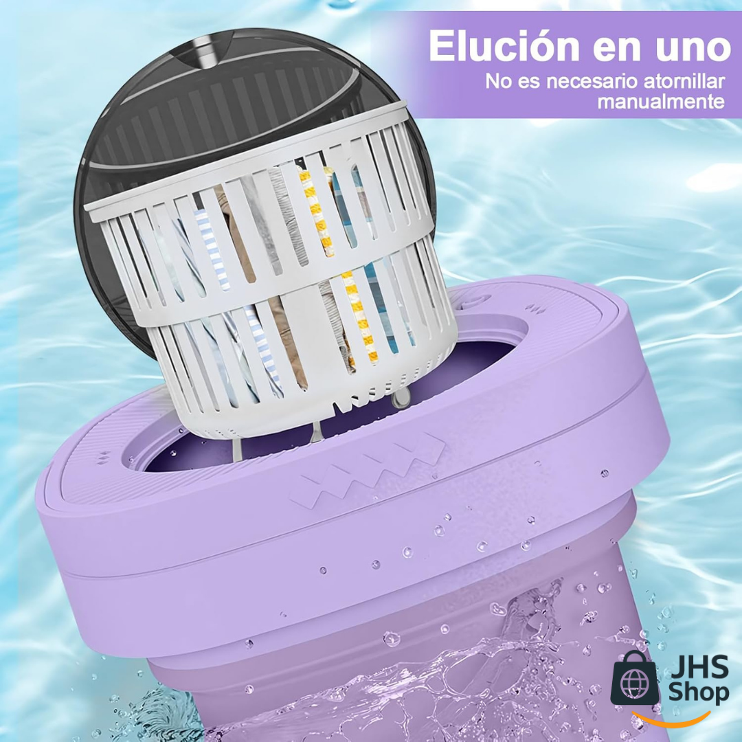 LAVADORA DE ROPA, Plegable y Portátil de 6.7 Litros. 💦👚👕👌🏼 ¡Lava tu ropa de forma práctica y fácil! ¡Ahorra energía y esfuerzo!