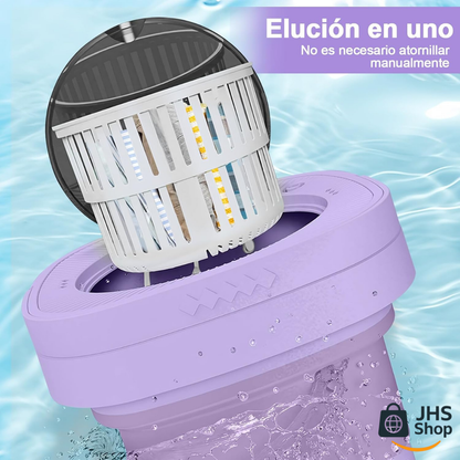 LAVADORA DE ROPA, Plegable y Portátil de 6.7 Litros. 💦👚👕👌🏼 ¡Lava tu ropa de forma práctica y fácil! ¡Ahorra energía y esfuerzo!